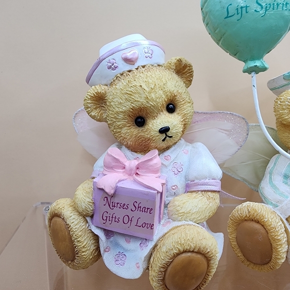 7 Nurses Bear-ers Of Mercy Angel Bears 3" Resin Figurine Lot Bearers - Picture 5 of 9